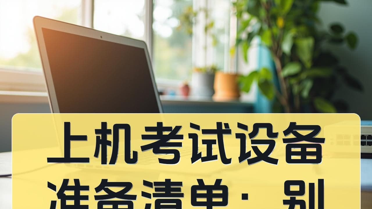 上机考试设备准备清单：别让网络和浏览器问题拖累八少八素发挥