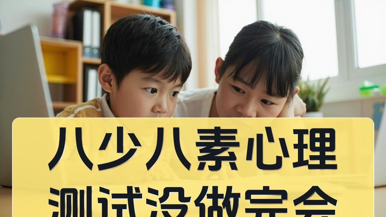 八少八素心理测试没做完会影响录取吗：家长先别把它读成定论