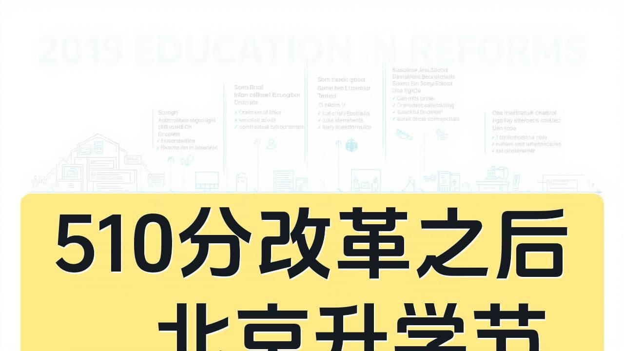 510分改革之后,北京升学节奏变了什么,对八少八素家庭有何启示
